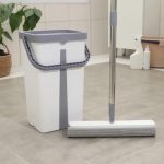 Набор для уборки: ведро с отсеками для полоскания и отжима, 7,2 л, швабра ПВА