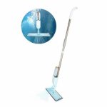 Швабра для мытья пола Pioneer с распылителем, 400 мл, 124 см, цвет белый-бирюзовый