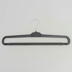 Вешалка для брюк с поролоном, 41x16,5 см, цвет чёрный