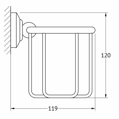 Держатель освежителя воздуха, античная бронза, 3SC — изображение 2