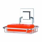 Мыльница решётка подвесная, самоклеящаяся, цвет хром