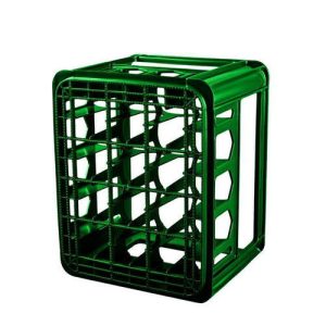 Ящик пластиковый, 303-1П под бутылку 0,5, 42х34х27см, зеленый