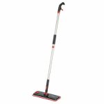 Швабра с распылителем Pioneer 35х10 см, 235 мл, ручка 118 см, цвет чёрный с красным