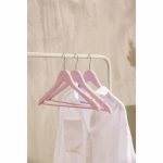 Вешалка деревянная для одежды SAVANNA «Тэри», 44,5x23x1,2 см, цвет сиреневый