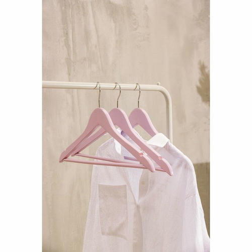 Вешалка деревянная для одежды SAVANNA «Тэри», 44,5x23x1,2 см, цвет сиреневый