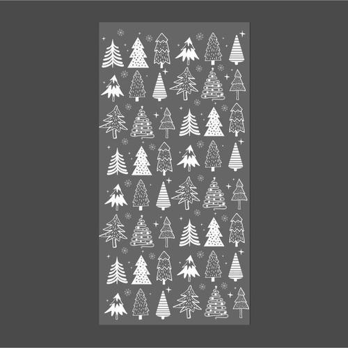 Пакет подарочный пластиковый «Елки», 19 х 39 см — изображение 2