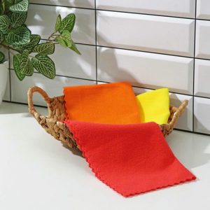 Салфетки универсальные Доляна «Промо», тряпки для уборки, 180 гр, 3 шт, 30x30 см, микрофибра, ультразвуковая обработка края