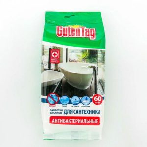 Влажные салфетки Guten Tag, для сантехники, 60 шт