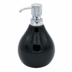 Дозатор для жидкого мыла Belly, цвет чёрный, 440 мл