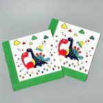 Салфетки бумажные «Милые динозаврики», в наборе 20 шт