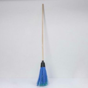 Метла полипропиленовая, круглая, наборная «Усиленная», с черенком, 5 колец, цвет МИКС (Круглая)