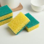 Набор губок кухонных «Коралл», 9,8x6,6x3 см, антибактериальные, 4 шт, цвет МИКС