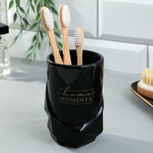 Стакан для зубных щеток Home moments, 11 х 7,5 см