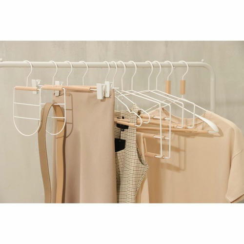 Вешалка для одежды SAVANNA Wood, 41,5x22,5x1 см, цвет белый — изображение 2