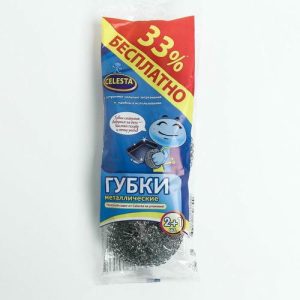 CELESTA губки металлические, 2+1 в подарок
