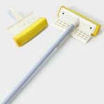 Окномойка с отжимом, металлическая ручка, насадка поролон, пластиковый отжим, 21,5x76x105 см