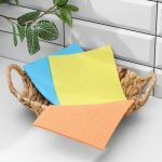 Салфетки из целлюлозы губчатые Доляна, тряпки для уборки, 15x17 см, 3 шт