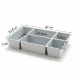 Вставка в ящик АНТОНИУС серый с крышкой