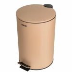 Мусорное ведро с педалью ORION 12 л, цвет бежевый матовый