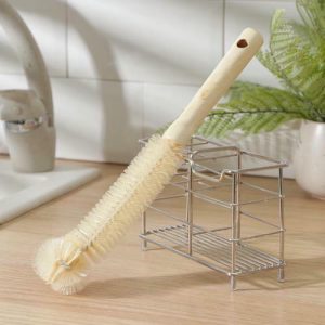 Ершик для посуды Доляна, 32x7,5x7,5 см, деревянная ручка