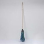 Метла полипропиленовая, наборная, с черенком, 4 кольца, цвет МИКС (Круглая)