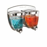 Диспенсер двойной для жидкого мыла, 350+350 мл