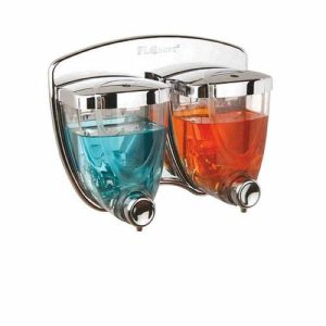 Диспенсер двойной для жидкого мыла, 350+350 мл