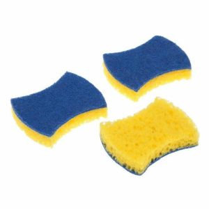 Набор губок кухонных «Антибактериальные», 11x7x3 см, 3 шт, цвет МИКС