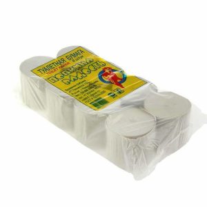 Туалетная бумага «Попкина радость» без втулки, 8 рулонов