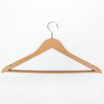 Вешалка-плечики для одежды с перекладиной Доляна, размер 46-48, цвет бежевый