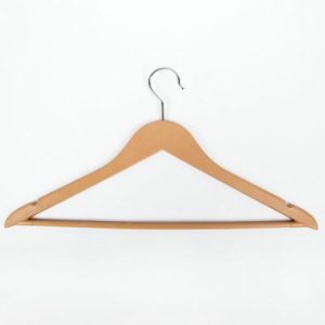 Вешалка-плечики для одежды с перекладиной Доляна, размер 46-48, цвет бежевый