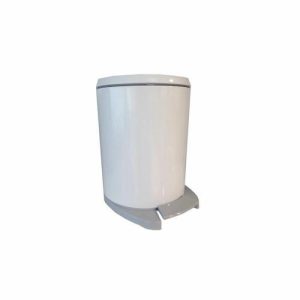 Мусорное ведро 6 л, система плавного опускания крышки, цвет белый