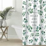 Штора для ванной Этель Eucalyptus 145 х 180 см, полиэстер