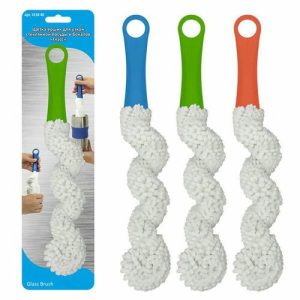Щётка-ёршик для узкой стеклянной посуды и бокалов «Гласс», 32 см, цвет МИКС