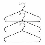 Плечики СТРЮКИС, 3 шт, цвет чёрный