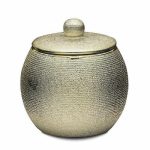 Банка для ватных дисков Lucida, цвет золотой