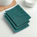 Набор губок-салфеток абразивных «Чистодел», 14x10x0,6 см, 3 шт