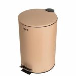 Мусорное ведро с педалью ORION 7 л, цвет бежевый матовый