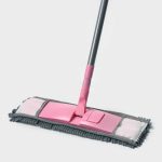Швабра для мытья пола плоская с телескопической ручкой Raccoon «Букля», 41x12x90(120) см, микрофибра