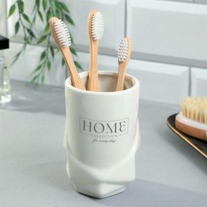 Стакан для зубных щеток Home, 11 х 7,5 см