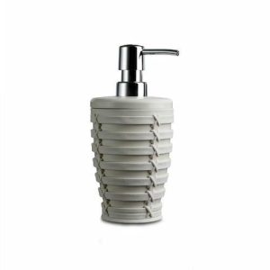 Дозатор для жидкого мыла Palm, пластик, цвет бежевый, 350 мл