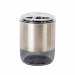 Стакан для зубной пасты и щётки Lima XL, цвет прозрачно-чёрный