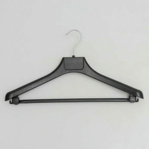 Вешалка-плечики для костюмной группы, размер 40-44, цвет чёрный