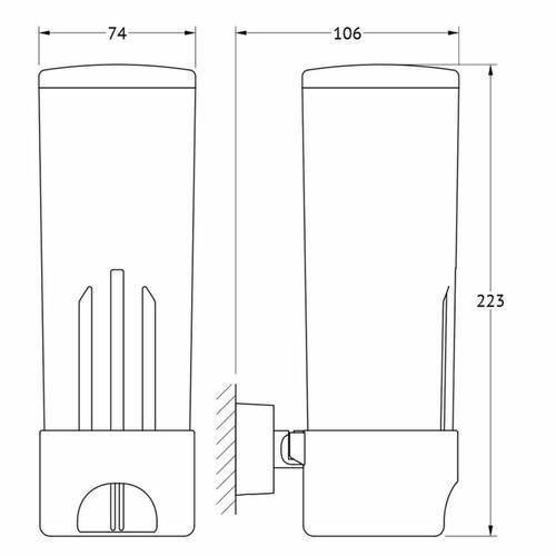 Контейнер для косметических дисков, хром, FBS — изображение 2
