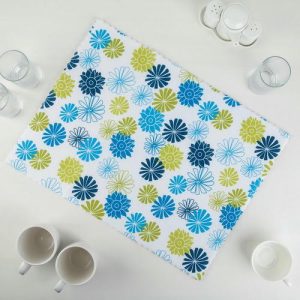 Коврик для сушки посуды Доляна «Полянка», 38x51 см, микрофибра