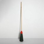 Метла полипропиленовая, с берёзовым черенком, бесфланцевая (Круглая)