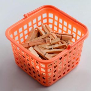 Набор прищепок в корзинке 7 см, 20 шт