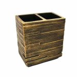 Стаканчик для зубной щетки Brick Antik, бронзовый