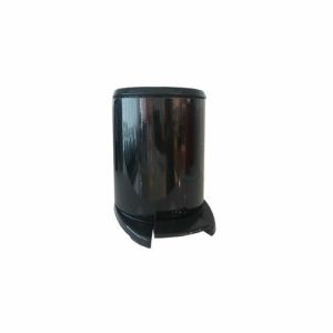 Мусорное ведро 6 л, система плавного опускания крышки, цвет черный