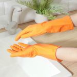 Перчатки хозяйственные резиновые Доляна, размер M, 40 гр, цвет МИКС